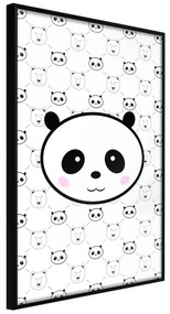 Artgeist Plagát - Pandas and Bears [Poster] Veľkosť: 30x45, Verzia: Čierny rám