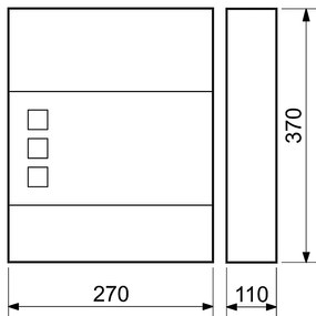 Poštová schránka RICHTER BK.525.G.AM (anracit matný), RICHTER antracit matná