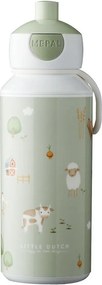 Svetlozelená detská fľaša 400 ml Little farm – Mepal