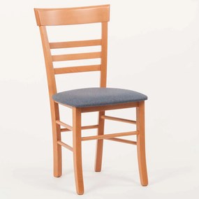 Stima Stolička SIENA s čalúneným sedákom Vyberte odtieň ->: Jelša, Vyberte látku ->: LUX Jeans 33