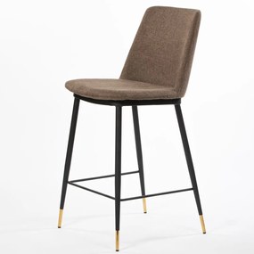 ROSSI BAR DARK BROWN ČALÚNENÁ BAROVÁ STOLIČKA brown