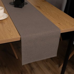 Biante Dekoračný behúň na stôl BKR-504 Hnedý 35x180 cm