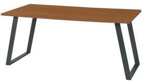 Kancelársky stôl Viva Shape, 160 x 80 x 75 cm, rovné vyhotovenie, podnožie antracit, buk