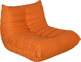 Dizajnové kreslo Nua zamat oranžové