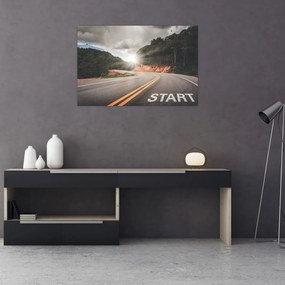 Obraz - Cesta štart (90x60 cm)