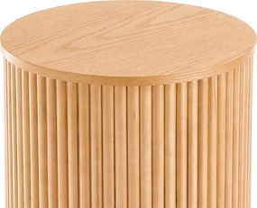 Okrúhly konferenčný stolík Tamis 40 cm - prírodný