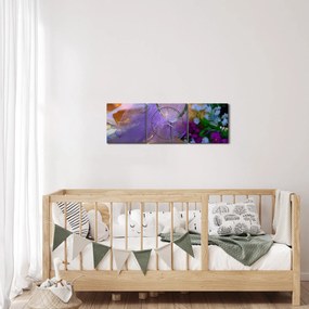 Obraz pikniku (s hodinami) (90x30 cm)