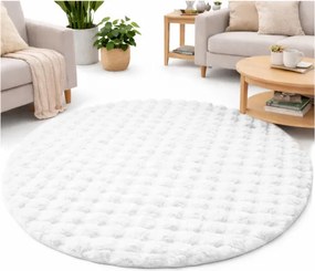 Koberec Rabbit Bubble biely kruh