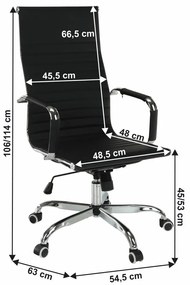 Tempo Kondela Kancelárska stolička Azure New 2, čierna