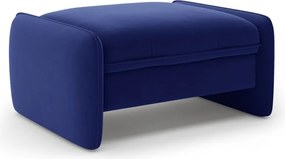 Modrá zamatová podnožka Georgia – Micadoni