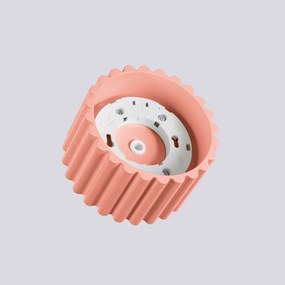 Stropné svietidlo Aura, 1x ružové hliníkové tienidlo, (6 cm)