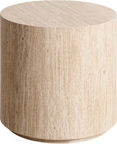 Okrúhly konferenčný stolík Novula 45 cm - travertín