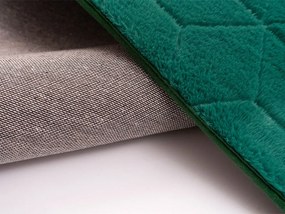 TZ Smaragdový okrúhly koberec 3D Rabbit Rozmer: 120