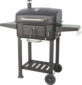 Multifunkčný gril na drevené uhlie BestBerg BBBQ-11B / 54 x 42,5 cm / čierna