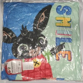 Detský obojstranný vankúš Zajačik Bing &amp; Flop / Zajačik Bing v póze Usaina Bolta - 40 x 40 cm