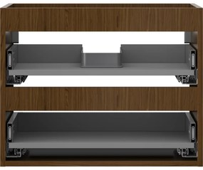 Mexen Box-A, závesná skrinka 60 cm, 2 zásuvky, orech, 91AX0-0600-470-2-86