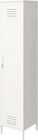 Biela kovová skrinka 38x185x40 cm Mission District – Støraa