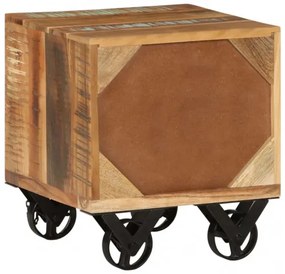 vidaXL Príručný stolík 40x40x45 cm recyklovaný masív-