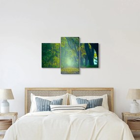 Obraz cesty lemovanej stromami (90x60 cm)