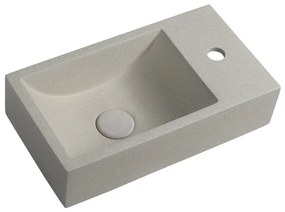 Svetlosivé betónové umývadlo 40x22 cm Crest – Sapho
