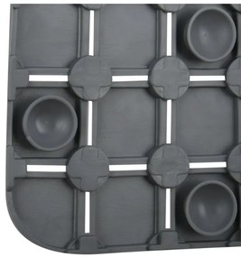 Spirella Protiskluzová podložka do sprchy QUADROPremium, šedá, 54 x 54 cm