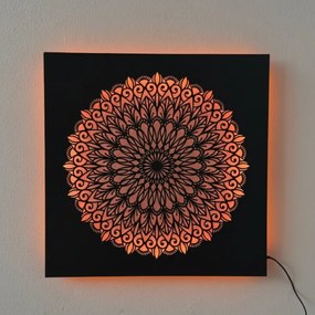 LED drevený obraz Mandala – svetelný obraz | SENTOP LED0251