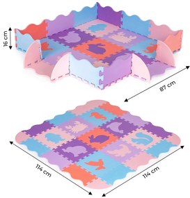 Penová podložka puzzle ohrádka hracia podložka pre deti T25351