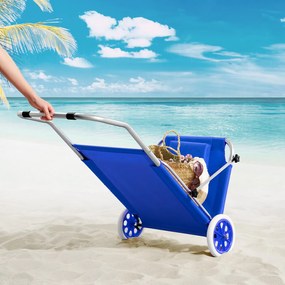InternetovaZahrada Hliníkové lehátko Kreta - modré