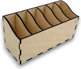 usporadejto.cz Pastelkovník L VASKY, 20 x 8 x 10 cm, s označením farieb