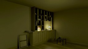 Louis Poulsen Prenosná lampa Panthella 160 V3 Opal Pale rose
