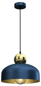 Luster na lanku HARALD 1xE27/60W/230V modrá