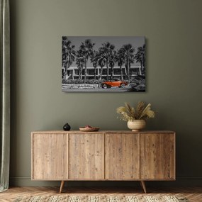Obraz - Retro červené auto (90x60 cm)