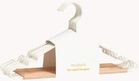 Ručne vyrobené vešiaky Adult Chalk, 10 ks