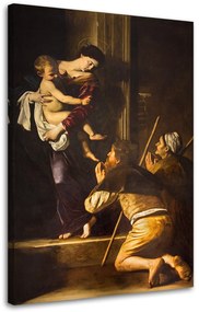 Gario Obraz na plátne Michelangelo Merisi da Caravaggio, Madona loretánska a pútnici, Rím Rozmery: 70 x 100 cm