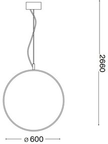 Ideal Lux - LED Luster na lanku CIRCUS LED/33W/230V pr. 60 cm CRI 90 čierna