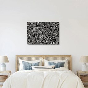 Sklenený obraz - Metalická abystrakcia (70x50 cm)
