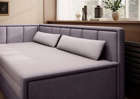 Ružová ženilková rozkladacia/s úložným priestorom pohovka 214 cm Fulgeo – ELTAP