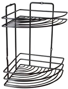 Rohová polica 2p black