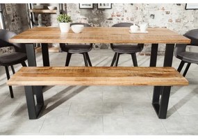 Lavica 38666 170cm Masív drevo Mango prírodná  - Komfort-nábytok