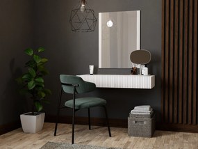 Cama Závesný toaletný stolík so zrkadlom Pafos - biela