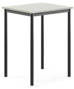 Stôl BORÅS, 700x600x900 mm, laminát - šedá, antracit