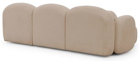 Svetlohnedá rohová pohovka z textílie buklé (do tvaru "U") Orbit – Ropez