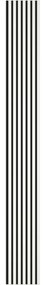 Mexen Lam-F, akustické stenové lamely 275 × 31,5 cm, filc 6 mm, biela matná, S105-275317-2812-051