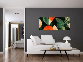 Obraz - Geometrické prírodné motívy II. (120x50 cm)