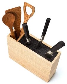 Continenta C3315 - Stojan na nože s flexi vložkou a priehradkou 27,5x9x21,5 cm