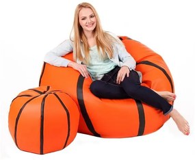 Set sedacích vakov Basketbal XXXL + L (oranžová + čierna). Vlastná spoľahlivá doprava až k Vám domov. 1054538