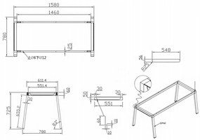 Kancelársky pracovný stôl PRIMO BASIC, sivostrieborná podnož, 1600 x 800 mm, biela
