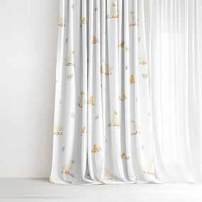 Goldea veľkonočný bavlnený záves - kačice 240x150 cm