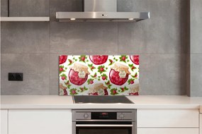 Sklenený obklad do kuchyne malinový džem 125x50 cm