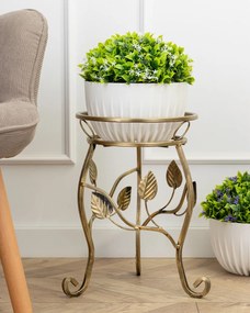 STOJAN NA KVETINÁČ ELMER 41X33 CM ZLATÁ